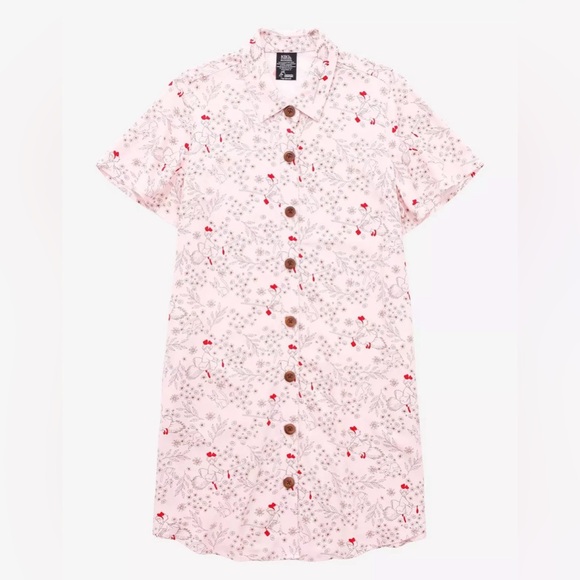 Her Universe Dresses & Skirts - Her Universe Kiki’s Delivery Service Floral Button Front Dress Women’s XL Pink